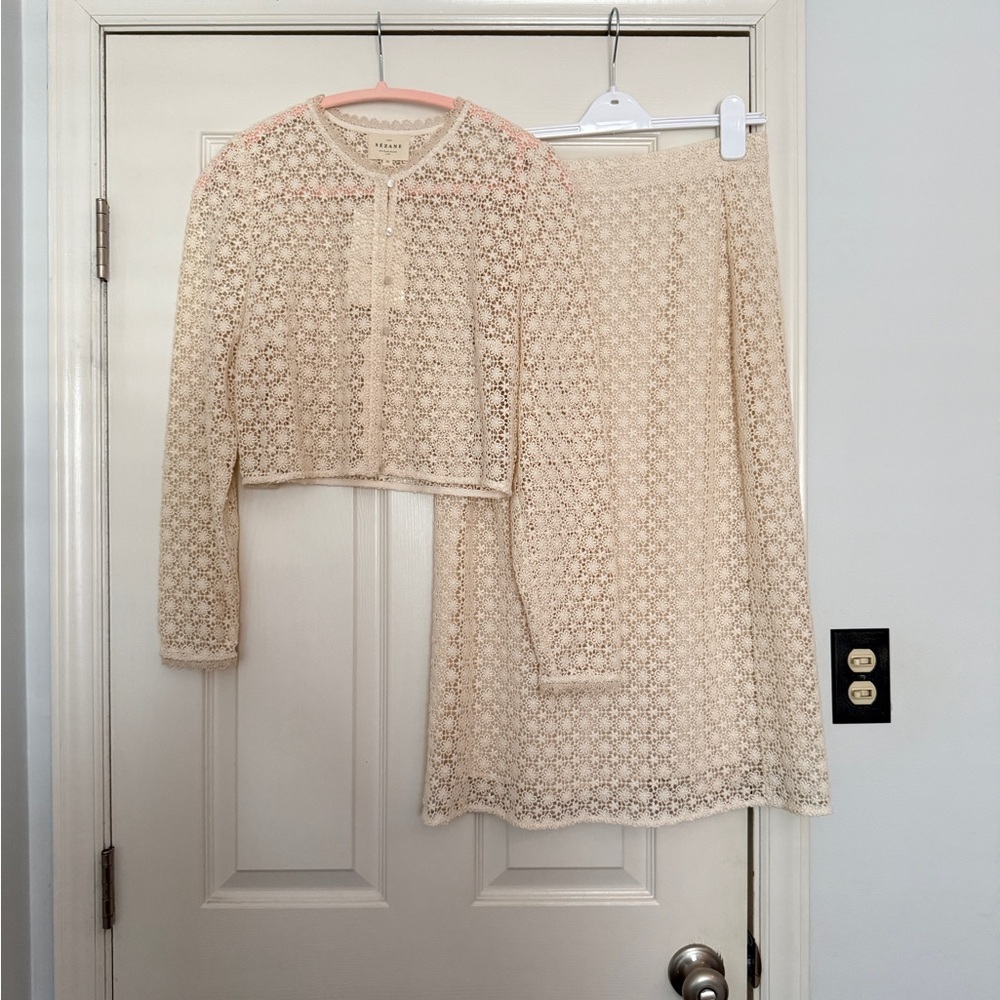 **SOLD** Sezane Guipure Lace Yumi and Magalia Set - Picture 2 of 5